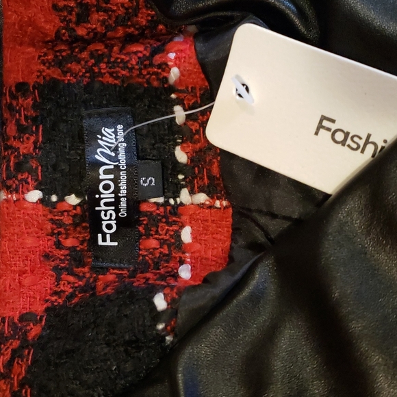 Fashion Mia knit & leather Jacket - Picture 2 of 6